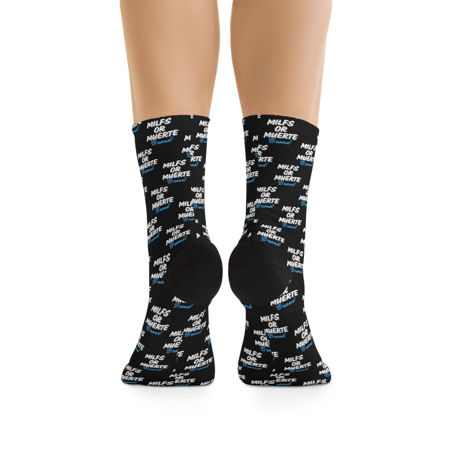 Milfs of Muerte Blue Print Socks