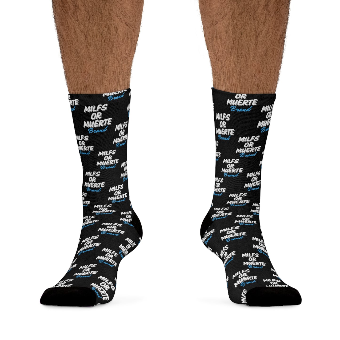 Milfs of Muerte Blue Print Socks