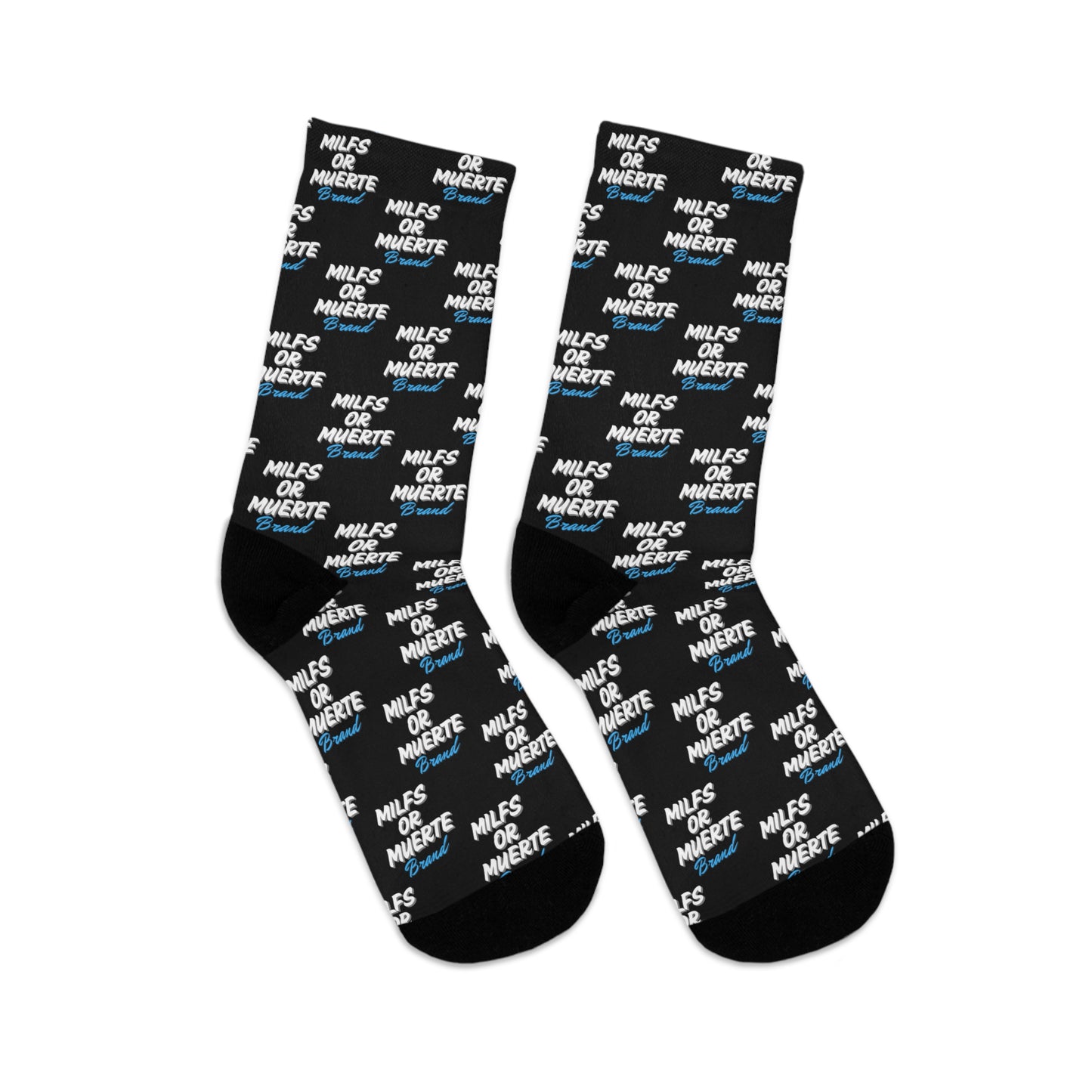 Milfs of Muerte Blue Print Socks