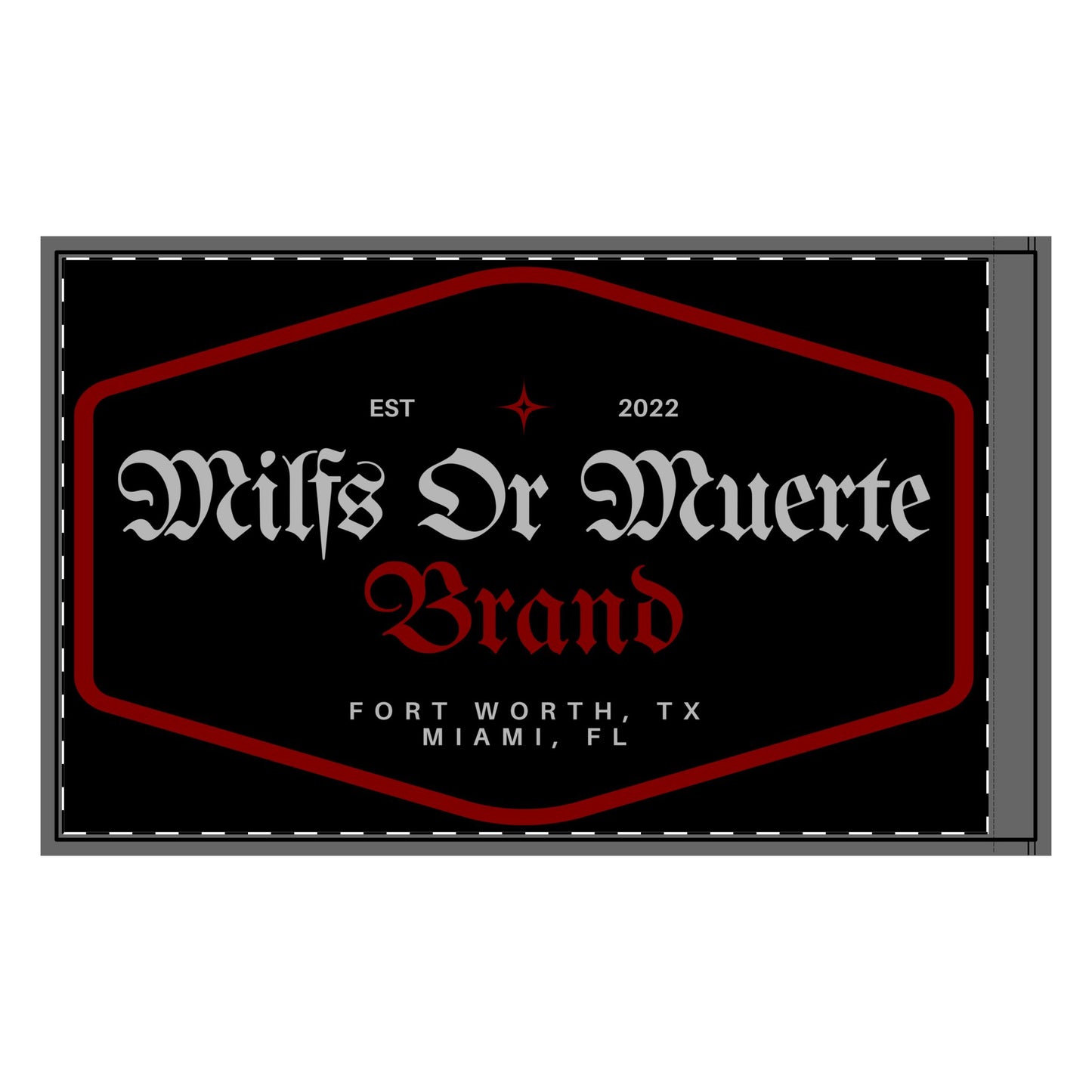 Double-Sided Diamond Patch Flag