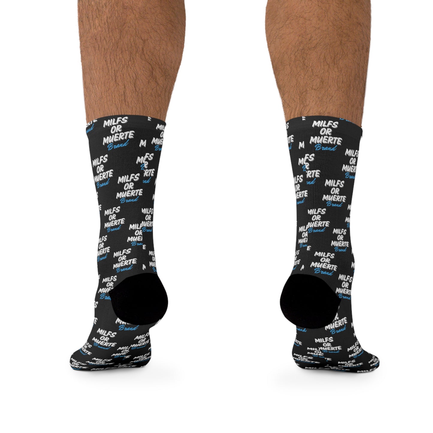 Milfs of Muerte Blue Print Socks