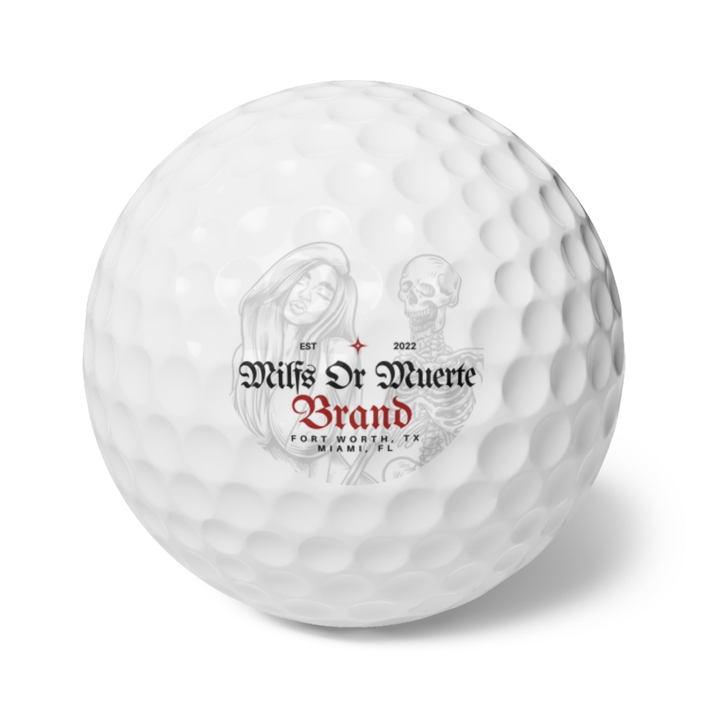 6 pcs Golf Balls By Milfs Or Muerte