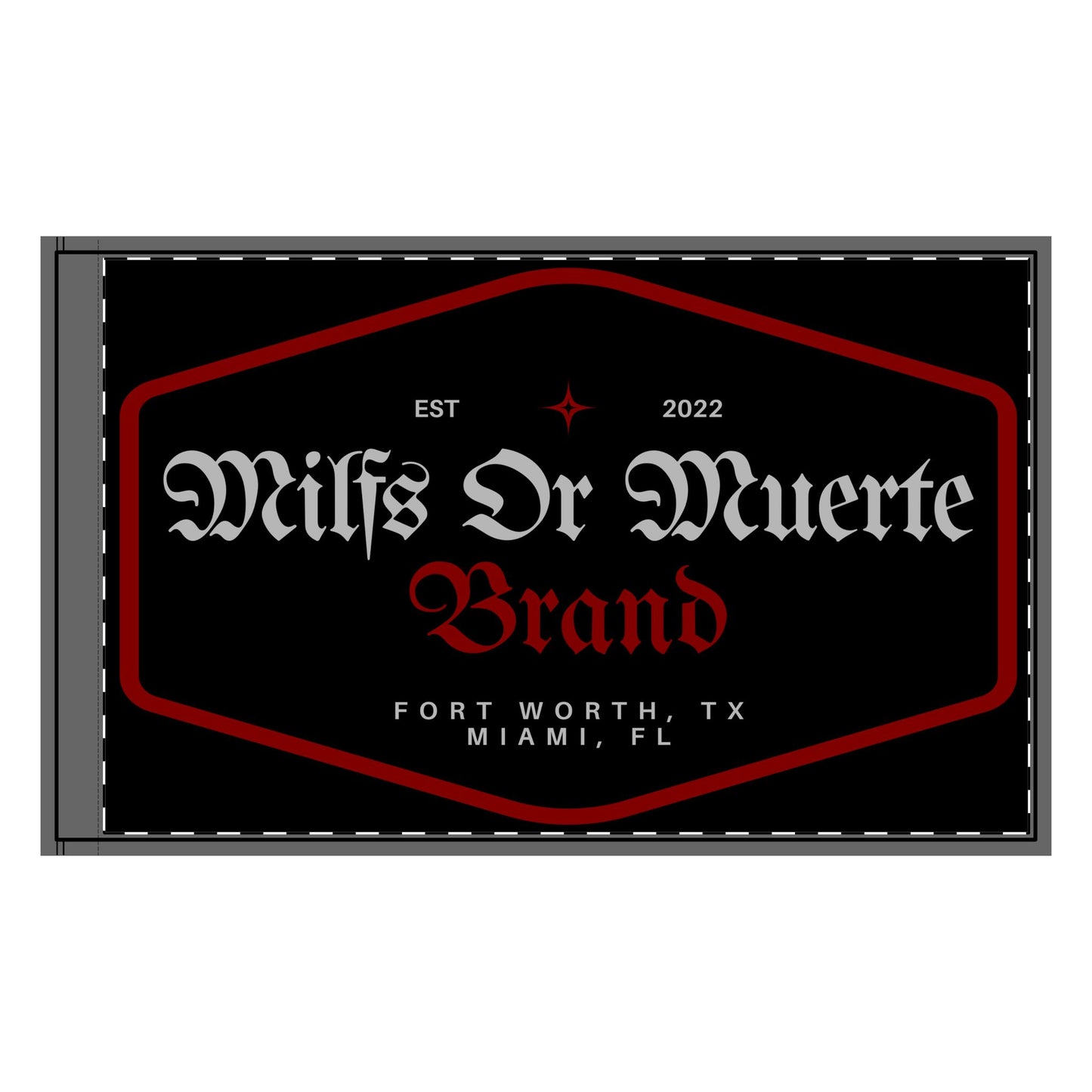 Double-Sided Diamond Patch Flag