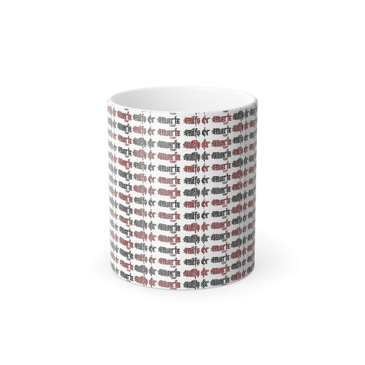 Morphing Mug, 11oz Milfs Or Muerte Blk/Wht Print