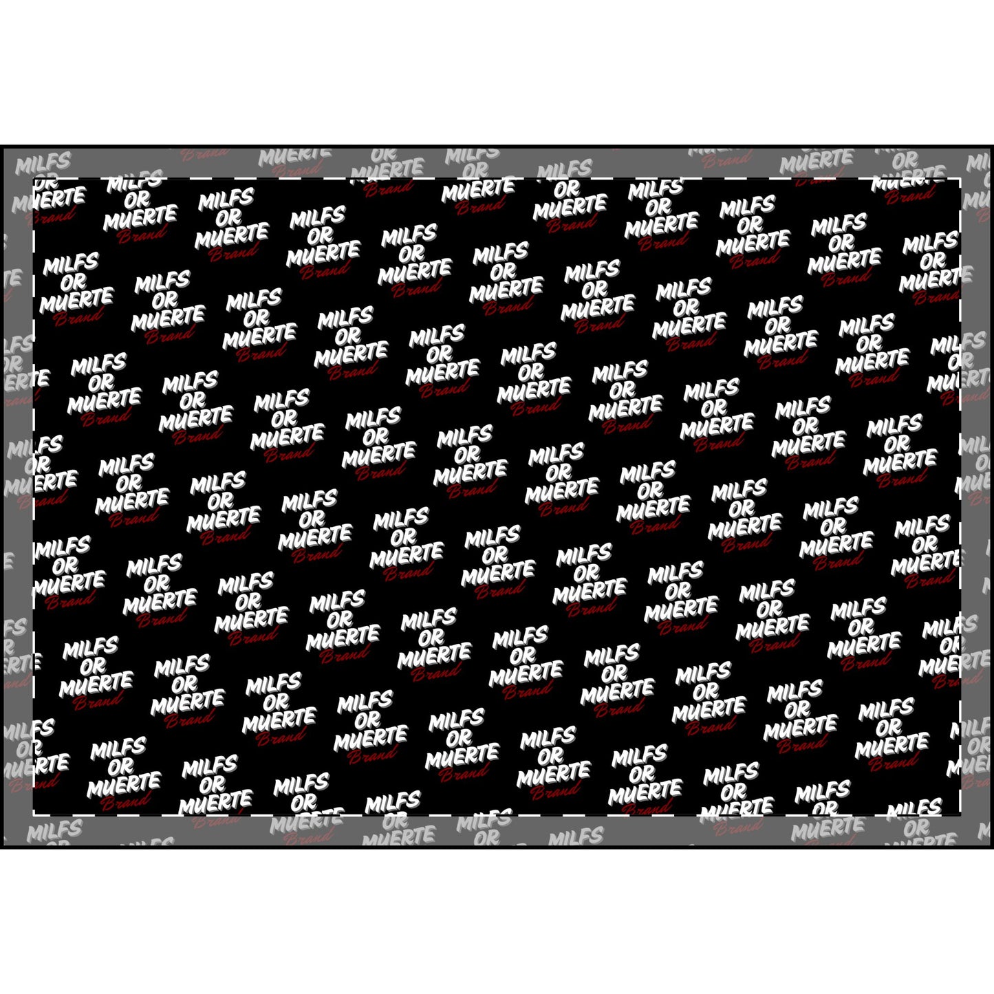 Milfs Or Muerte Red Print Plush Blanket
