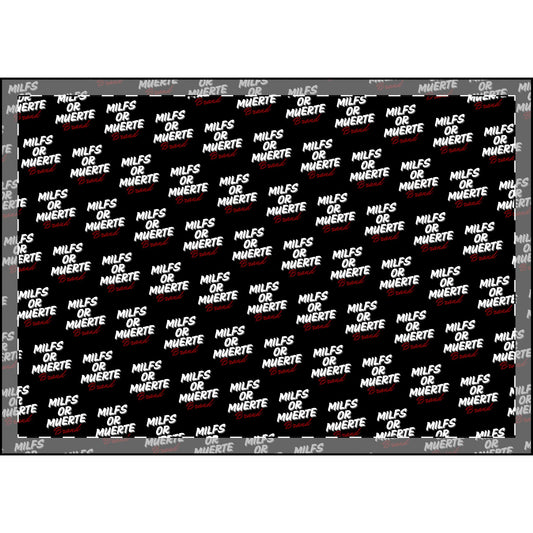Milfs Or Muerte Red Print Plush Blanket