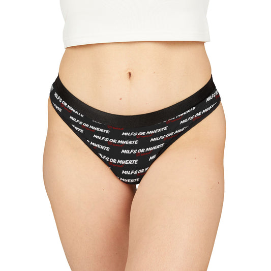 Milfs Or Muerte Red Print thong