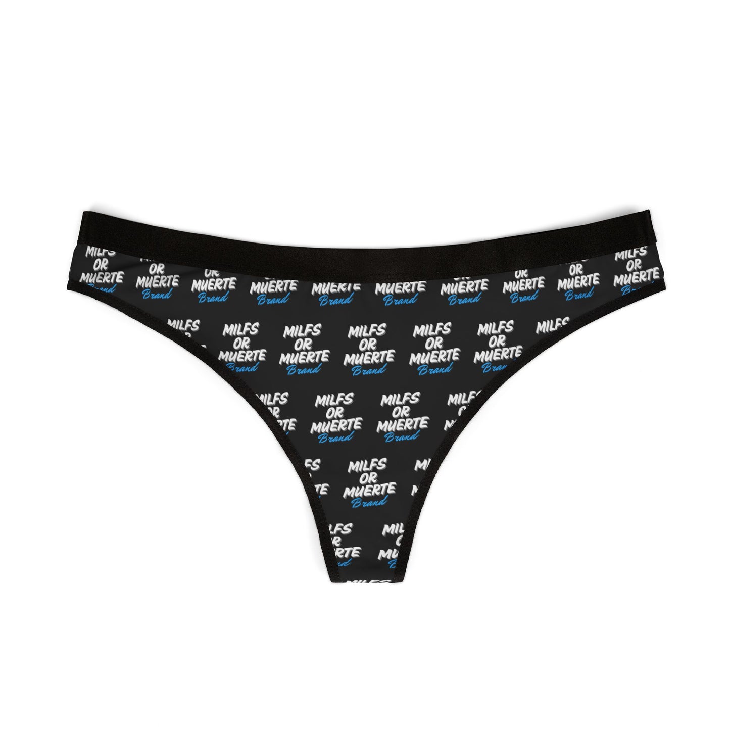 Milfs or Muerte Blue Print Thong