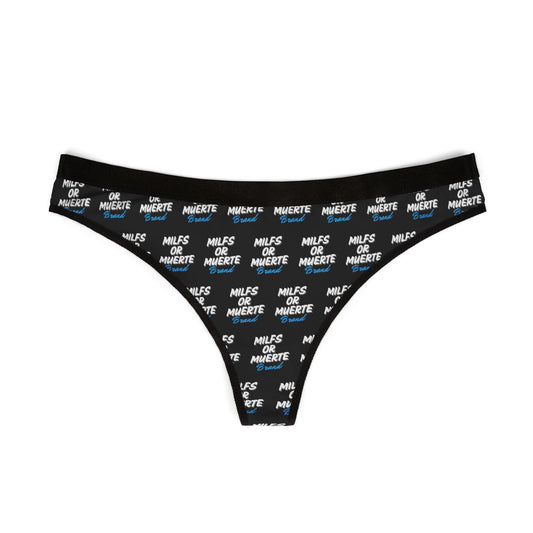 Milfs or Muerte Blue Print Thong