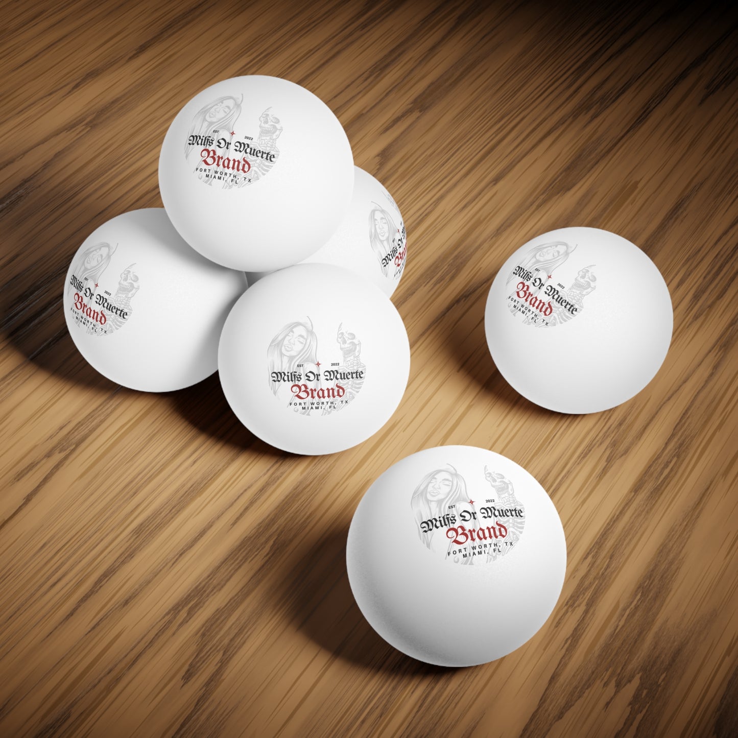 6 pcs Ping Pong Balls By Milfs Or Muerte