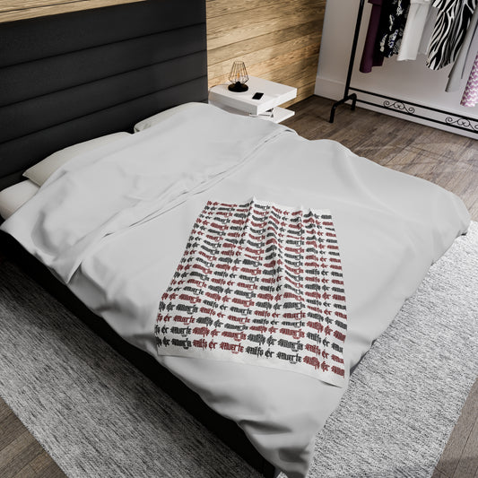 Velveteen Plush Blanket Milfs Or Muerte Print