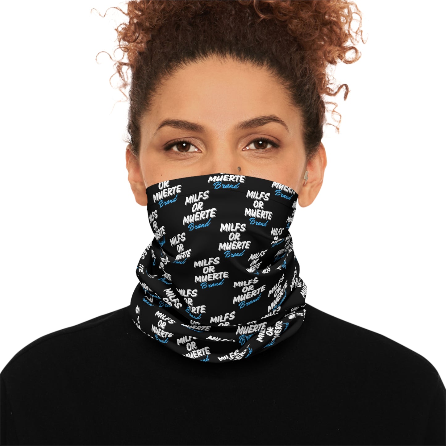 MILFs or Muerte Lightweight Neck Gaiter, Versatile Face Covering.