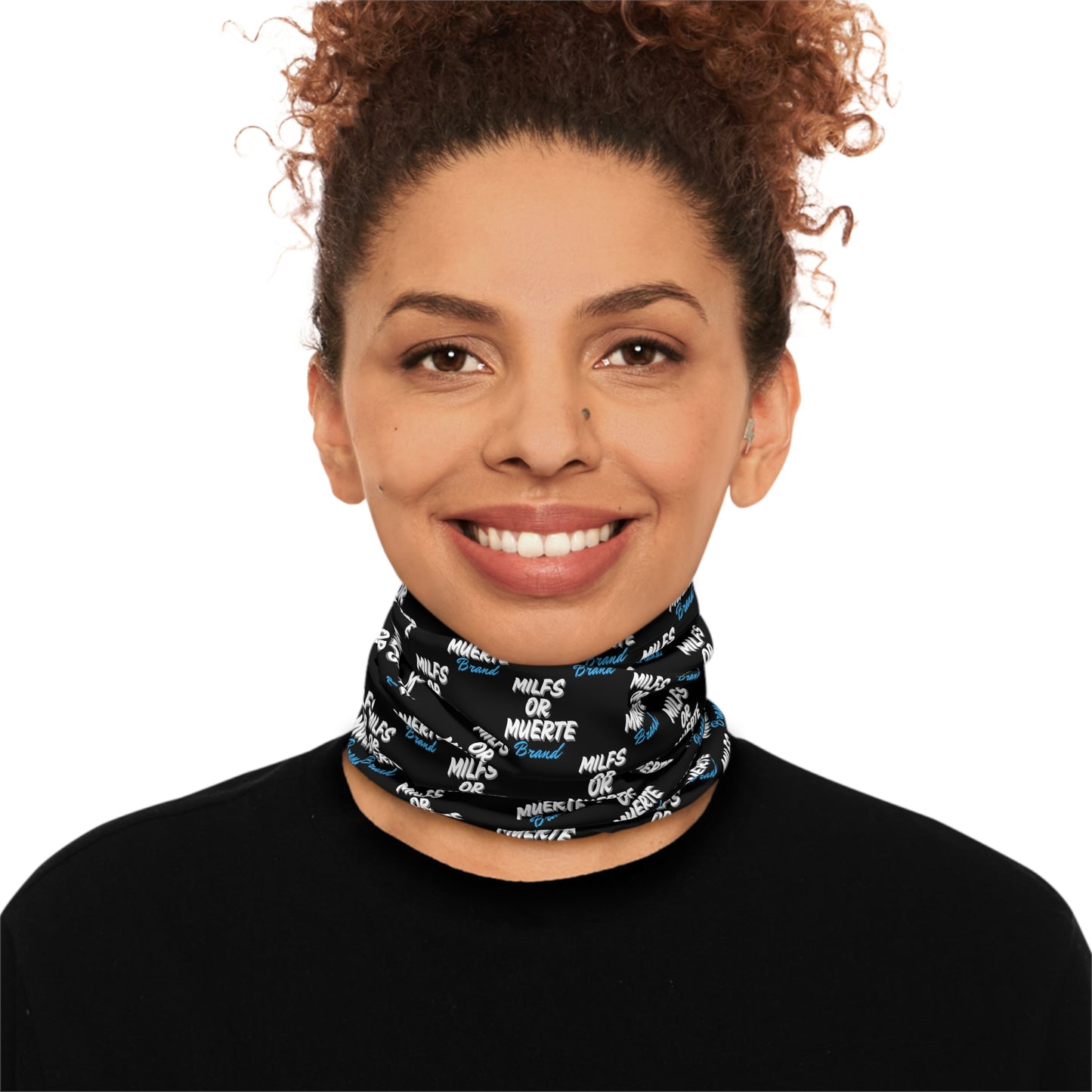 MILFs or Muerte Lightweight Neck Gaiter, Versatile Face Covering.