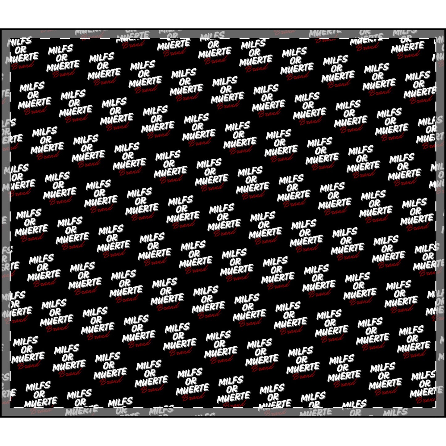 Milfs Or Muerte Red Print Plush Blanket