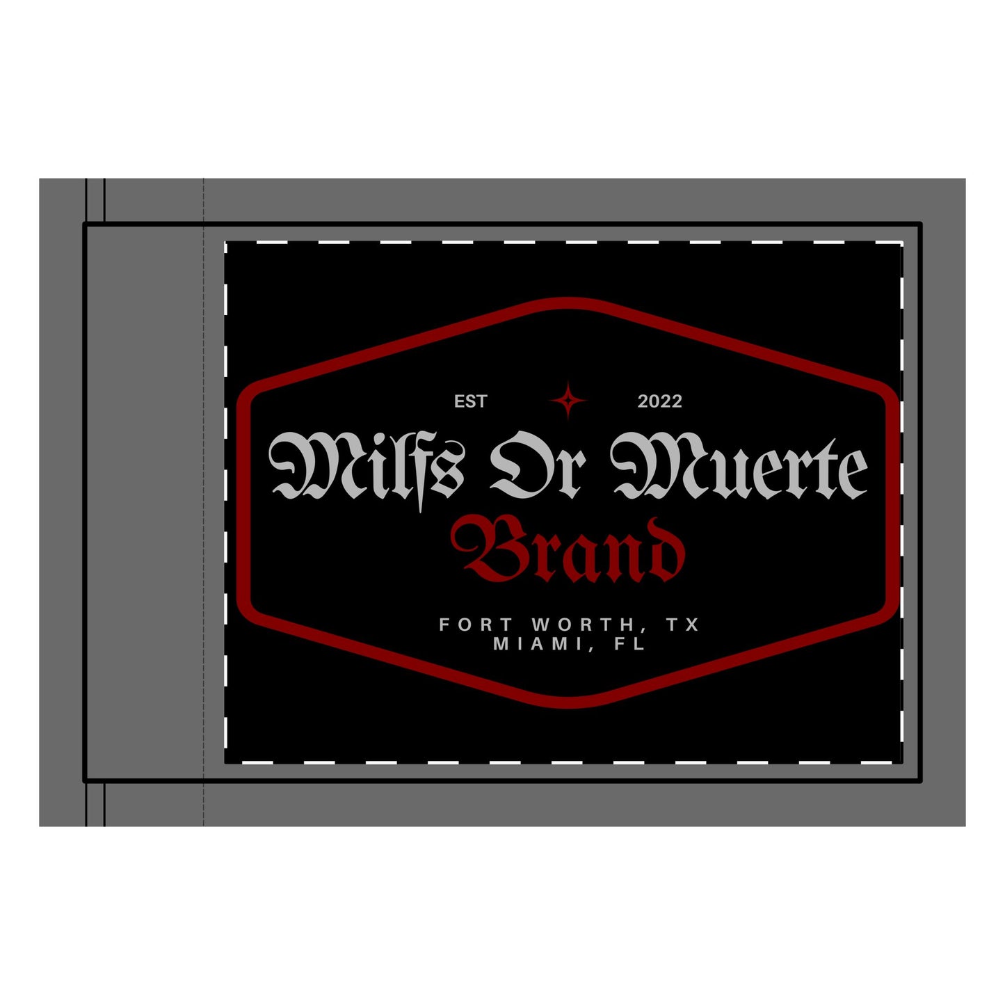 Double-Sided Diamond Patch Flag