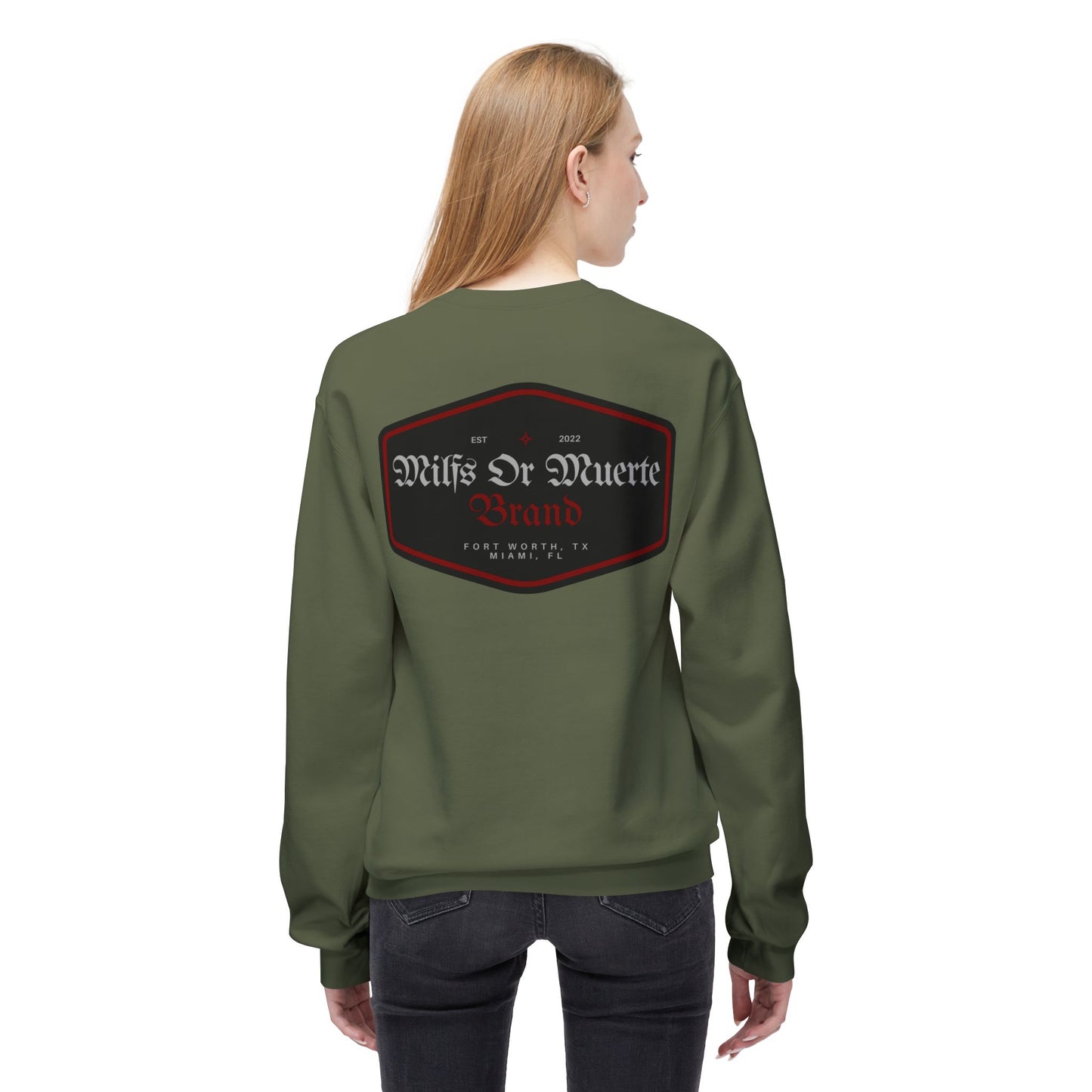 Unisex Midweight Softstyle Fleece Crewneck Sweatshirt By Milfs Or Muerte