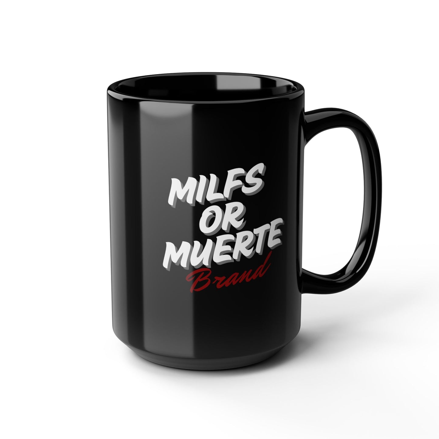 Milfs or Muerte Red Print Mug