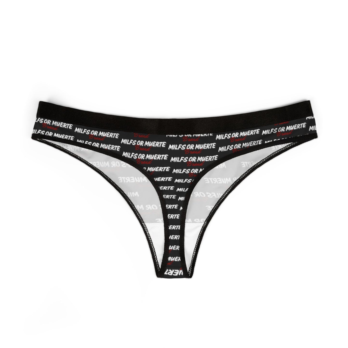 Milfs Or Muerte Red Print thong