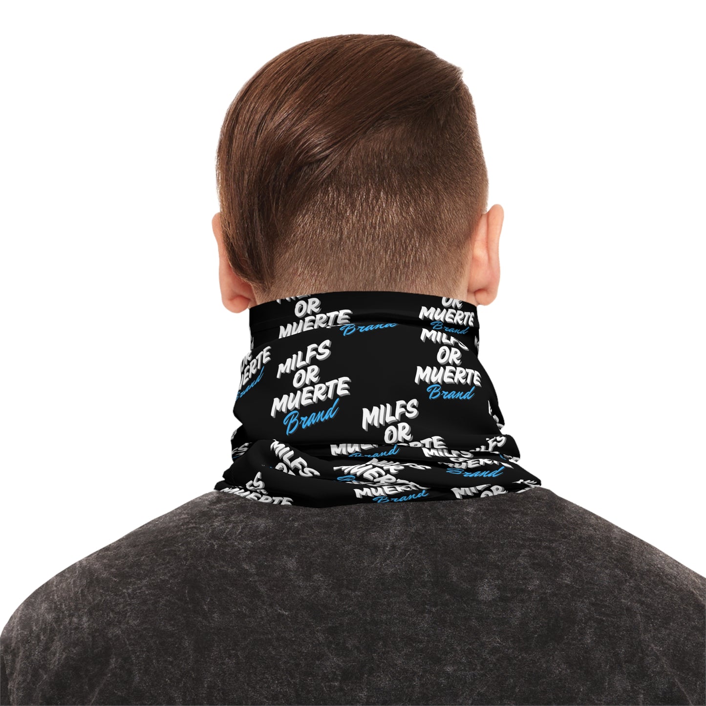MILFs or Muerte Lightweight Neck Gaiter, Versatile Face Covering.