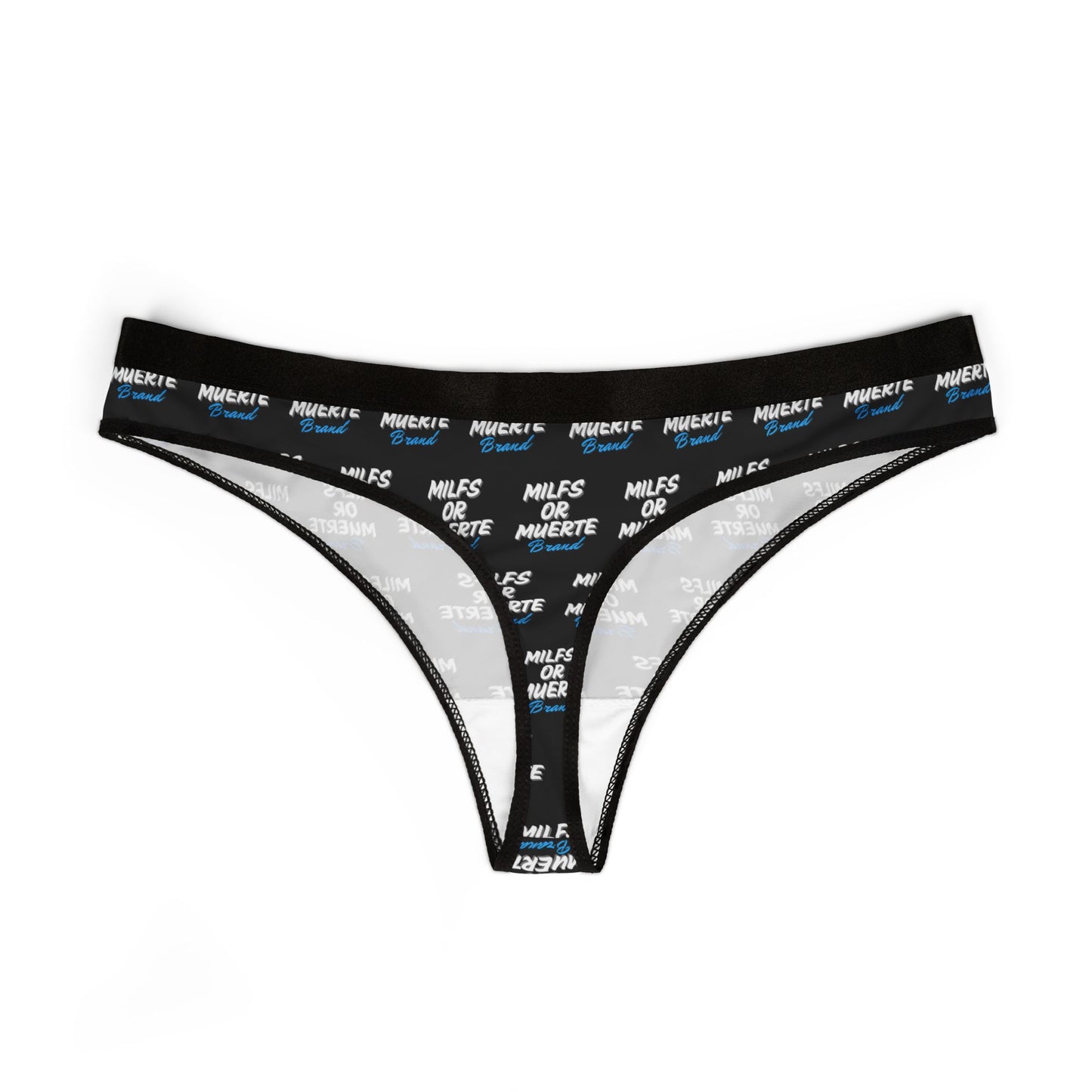 Milfs or Muerte Blue Print Thong