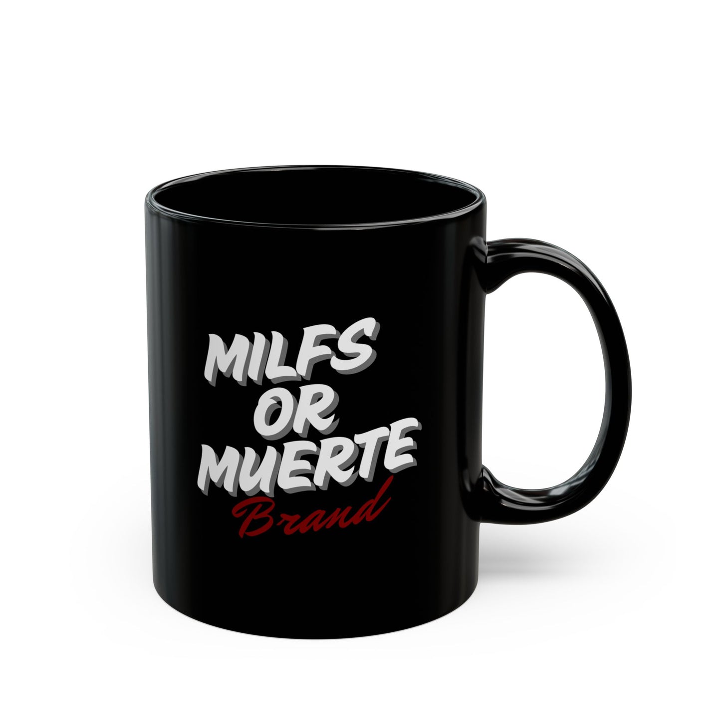 Milfs or Muerte Red Print Mug