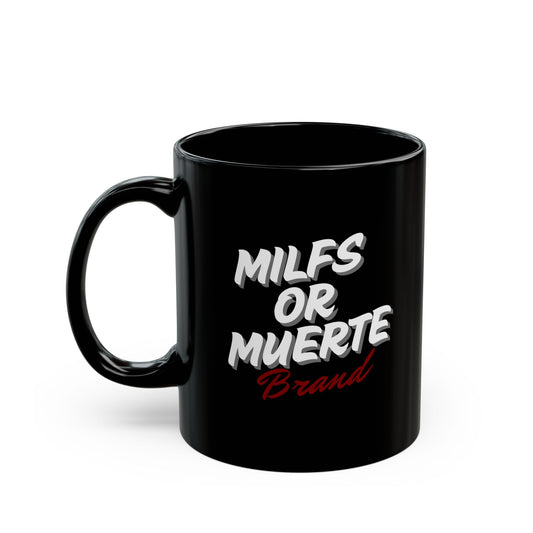 Milfs or Muerte Red Print Mug