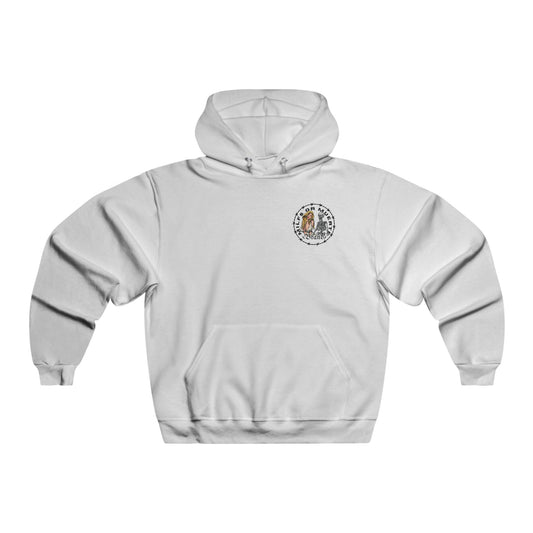 Men's NUBLEND® Hooded Sweatshirt By Milfs Or Muerte - Barbed wire Design