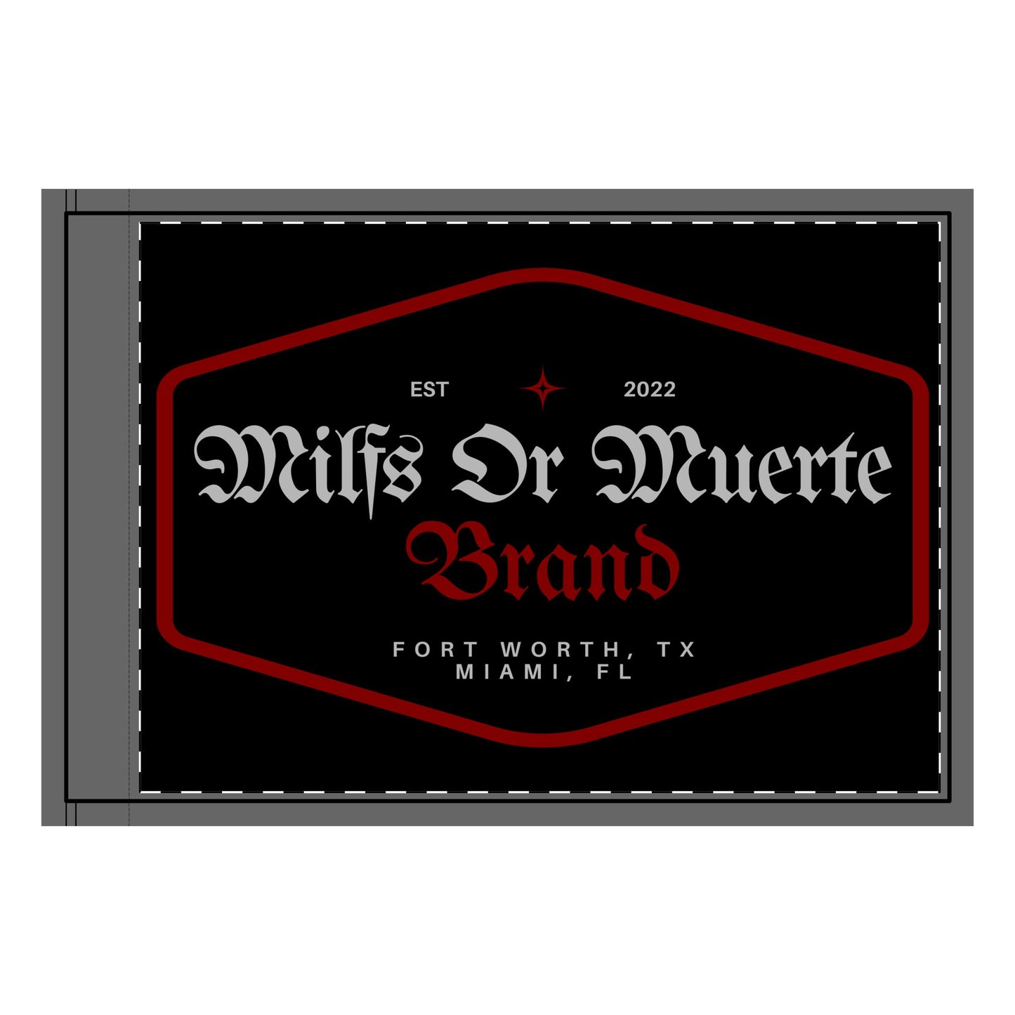 Double-Sided Diamond Patch Flag