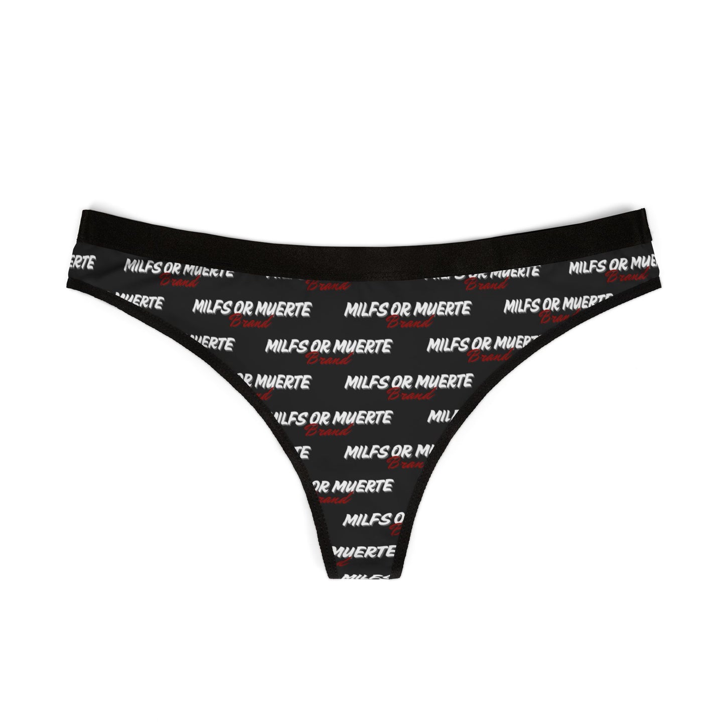 Milfs Or Muerte Red Print thong