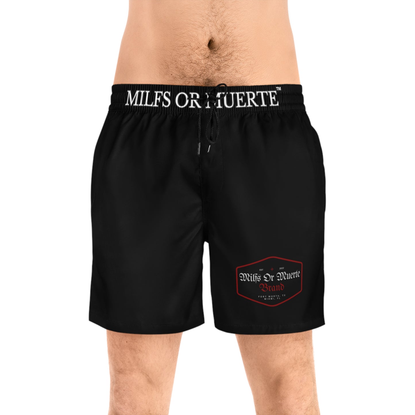 Milfs Or Muerte Mid-Length Swim Shorts