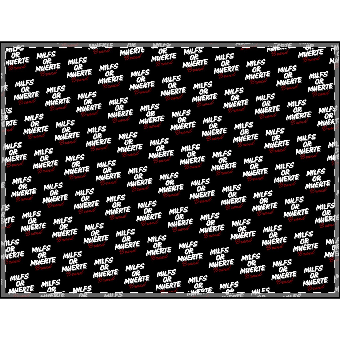 Milfs Or Muerte Red Print Plush Blanket