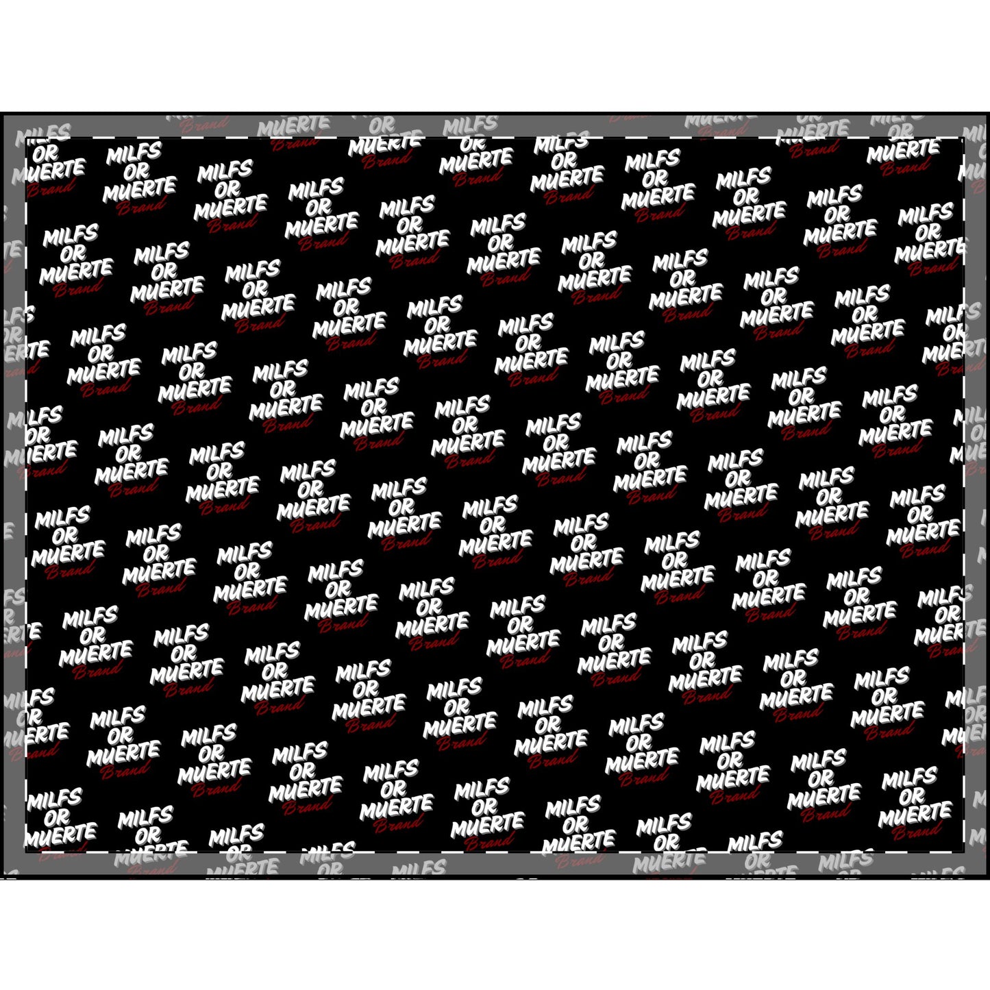 Milfs Or Muerte Red Print Plush Blanket