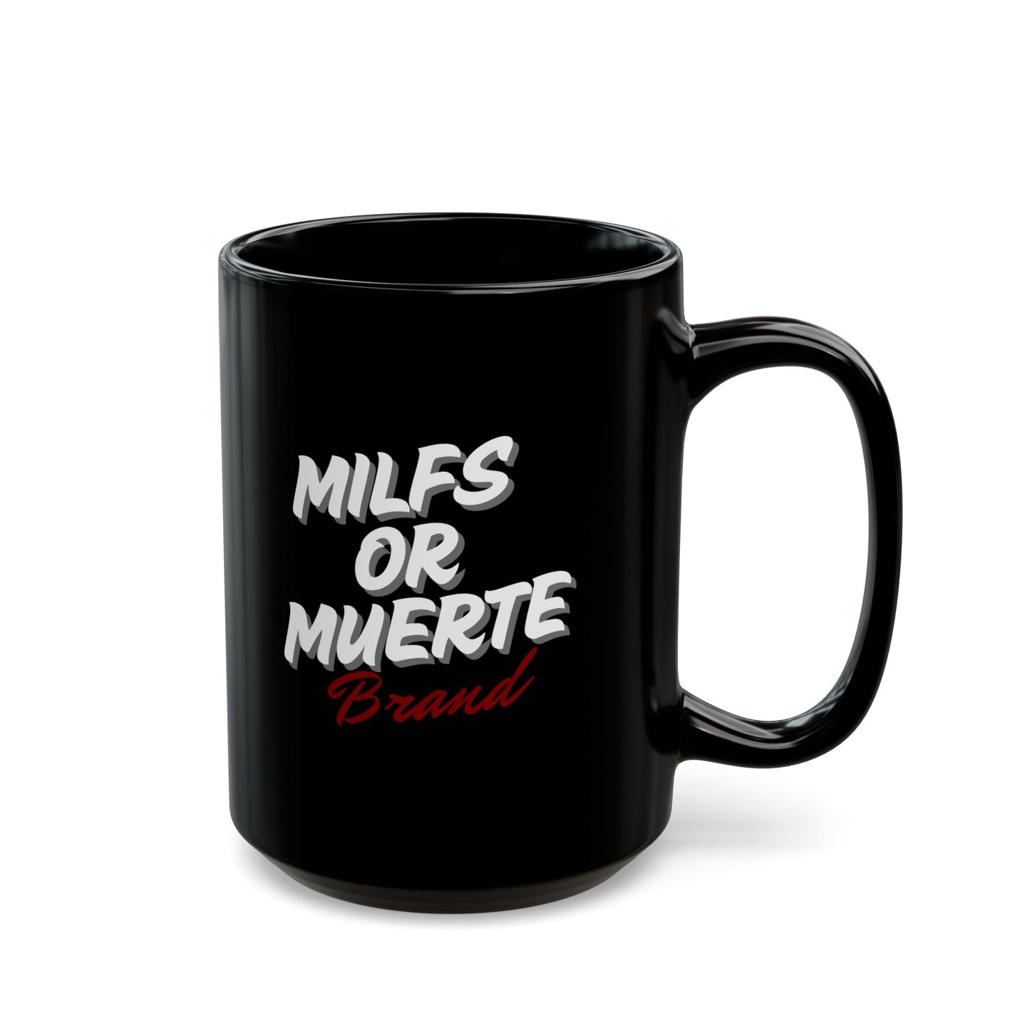 Milfs or Muerte Red Print Mug
