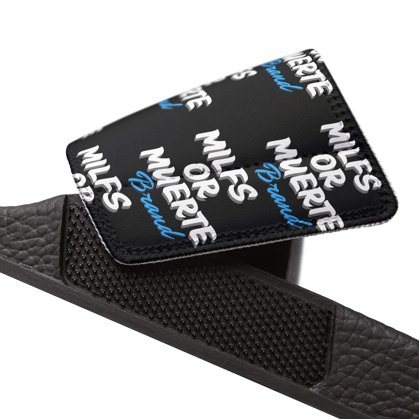 Milfs Or Muerte Blue Print Removable Strap Sandals (Unisex) 8