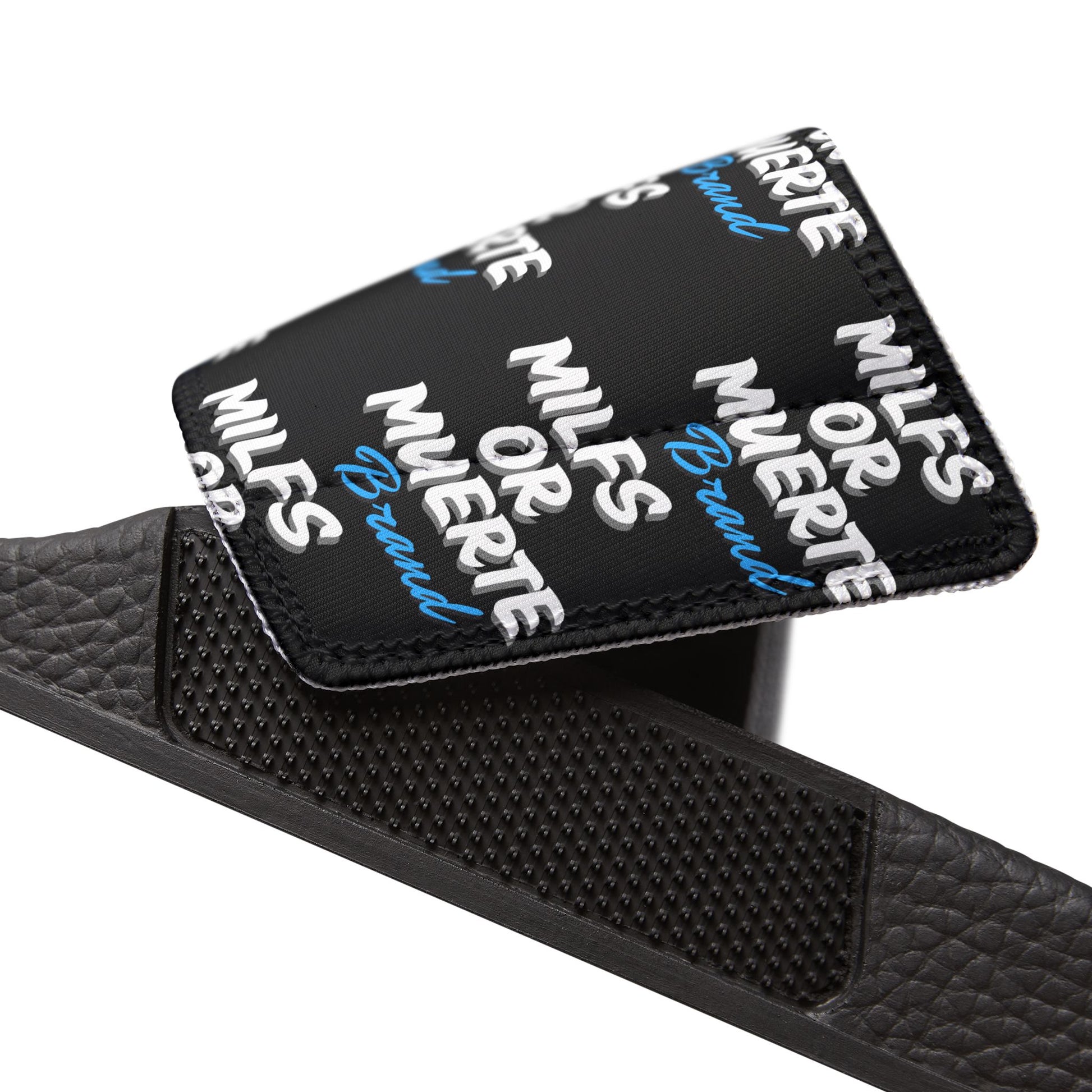 Milfs Or Muerte Blue Print Removable Strap Sandals (Unisex) 8