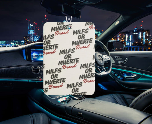 Milfs Or Muerte Car Air Freshener -Logo