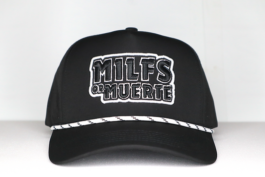 Milfs Or Muerte Custom Laser Cut Perforated 5 Panel Cap melin Hats Trucker Hat Curved Bill Performance