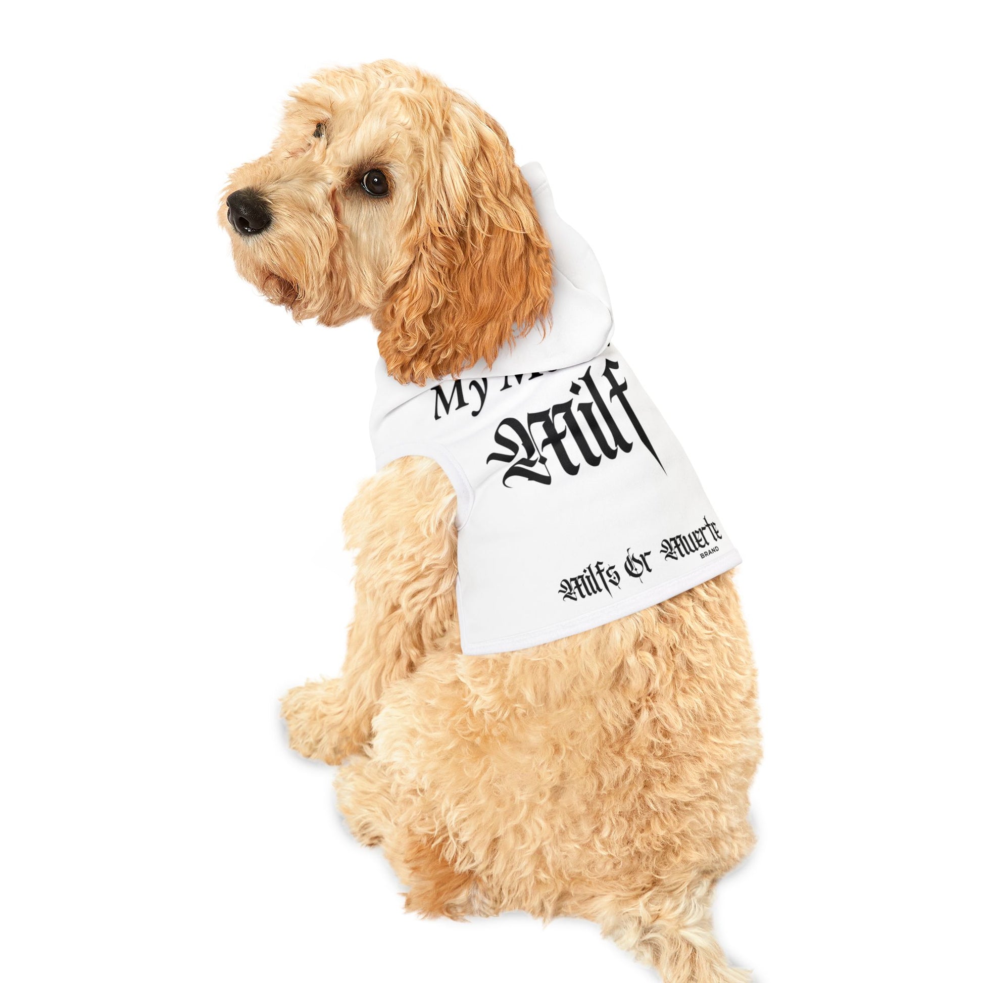 White Pet hoodie 2
